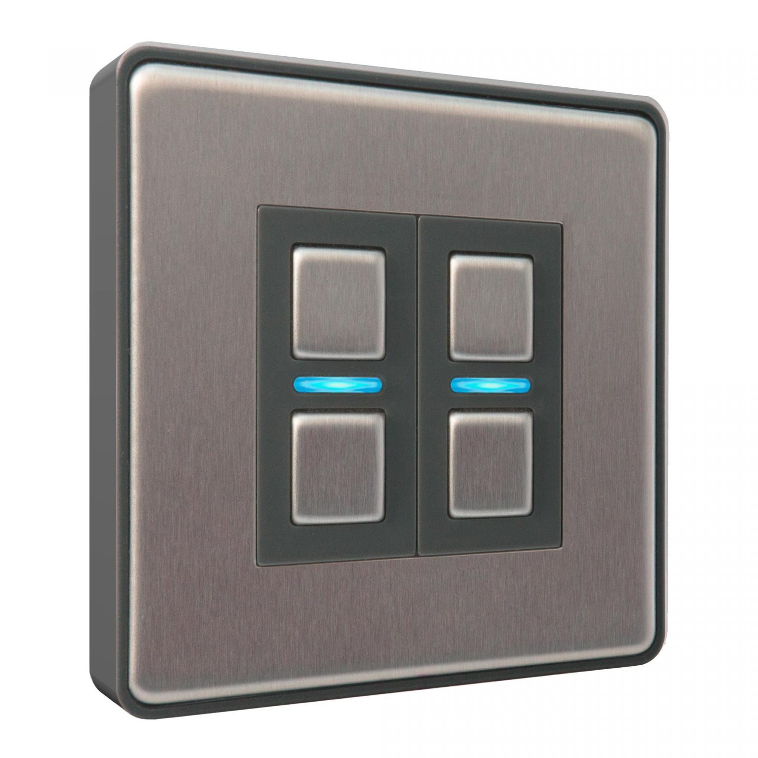 Lightwave Smart Series Dimmer (2 Gang) Stainless Steel Sung Eletric